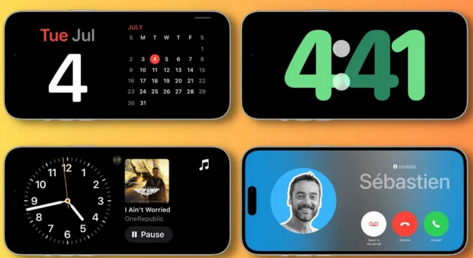 龙滚镇苹果手机维修分享iOS17横屏充电待机显示有什么好处 