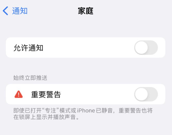 龙滚镇苹果14维修分享iPhone14系列机型弹出“家庭”警告后卡死如何解决 