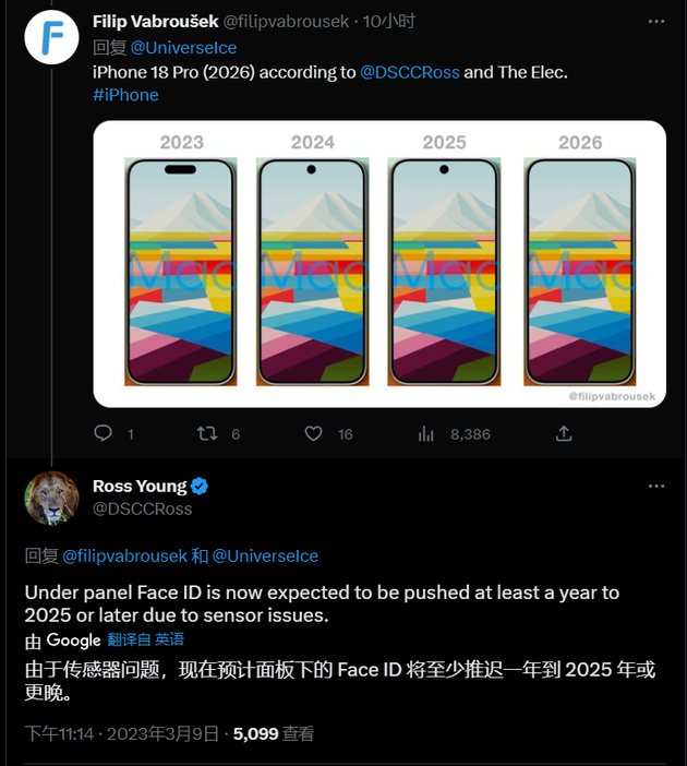 龙滚镇苹果手机维修分享:屏下Face ID有什么优势？iPhone何时会有屏下Face ID？ 