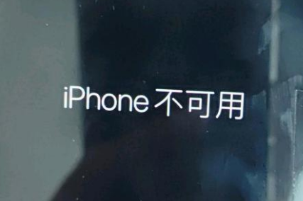 龙滚镇苹果服务网点分享锁屏界面显示“iPhone 不可用”如何解决 