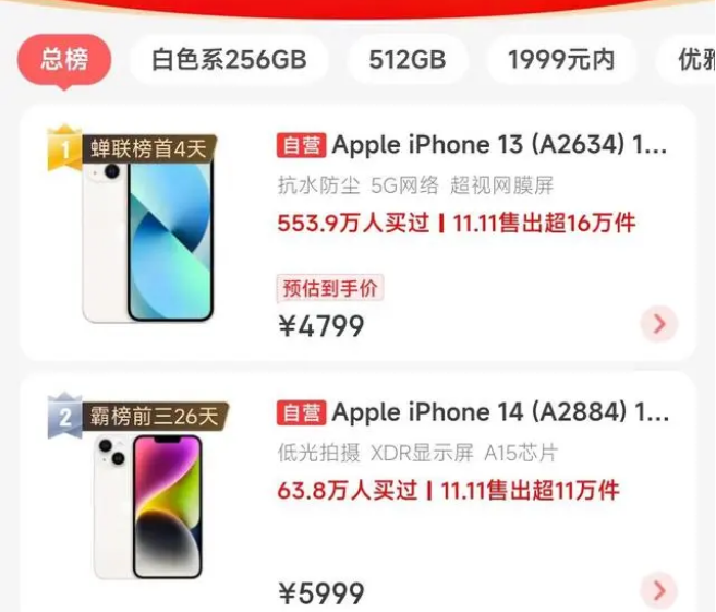 龙滚镇苹果14维修分享iPhone14配置不如同价位的安卓还能大卖 