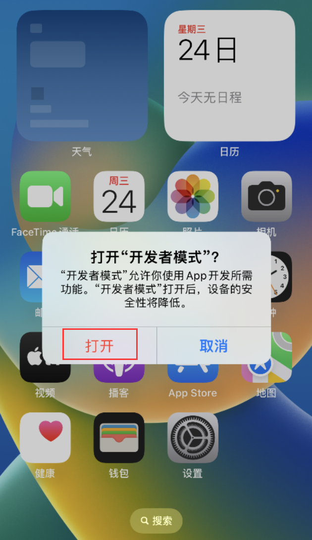 龙滚镇苹果手机维修分享如何打开开发者模式 
