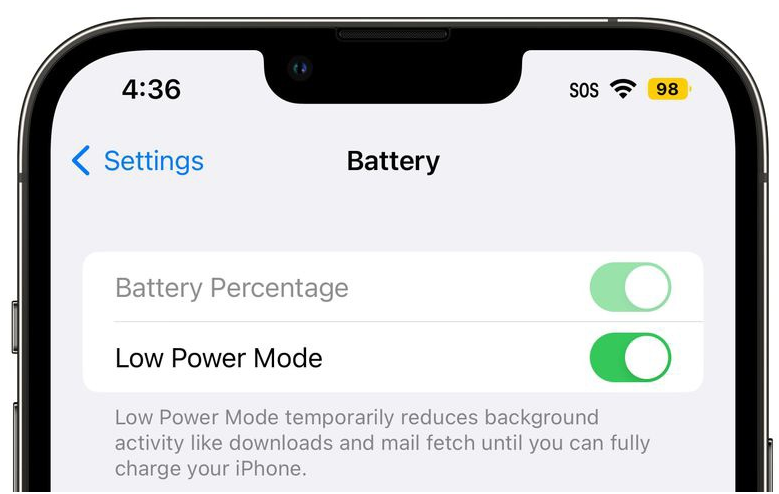 龙滚镇苹果手机维修分享iOS 16 Beta 6电池百分比显示和Beta 5有什么不同 