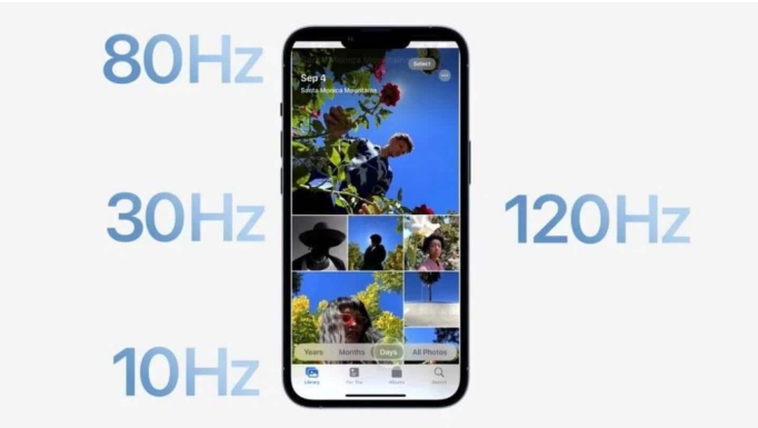 龙滚镇苹果14维修分享iPhone 14有高刷吗 