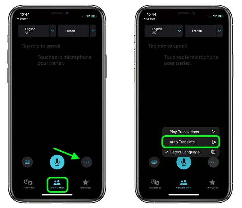 龙滚镇苹果手机维修分享iOS 15 “翻译” App 新改进 